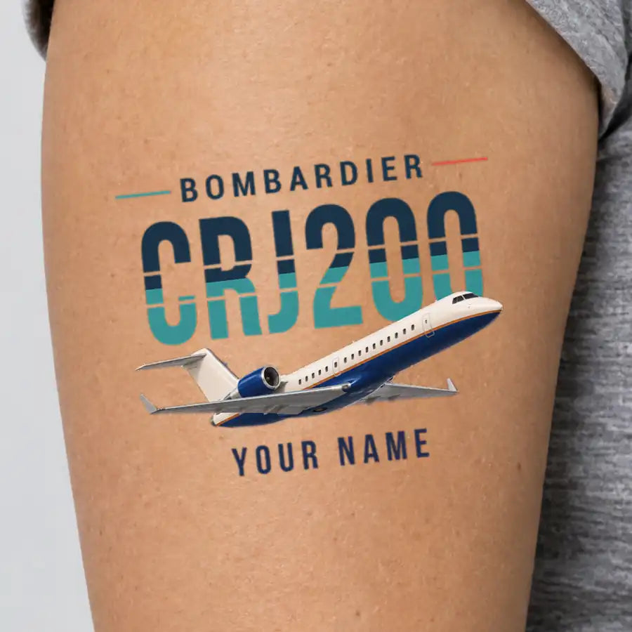 Bombardier CRJ200 - Tattoo - Original + Name