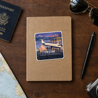 Thumbnail for Bombardier CRJ700 - 3D - Square Sticker - Notebook