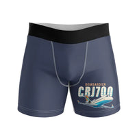 Thumbnail for Bombardier CRJ700 - Men Boxers - Cartoon - Navy Blue