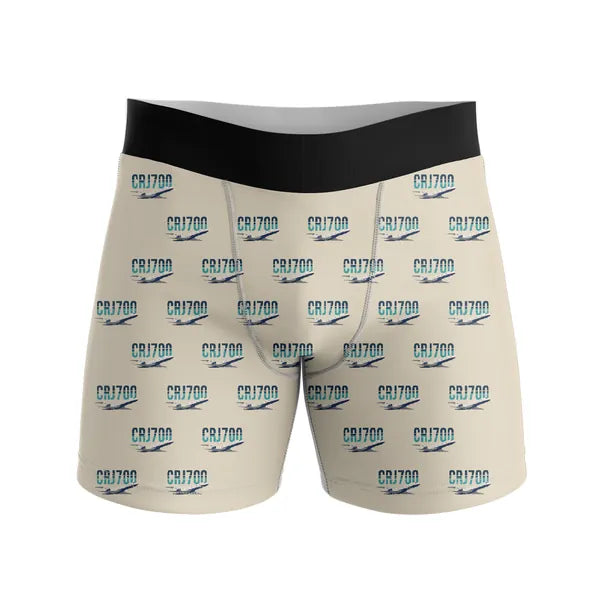 Bombardier CRJ700 - Men Boxers - Original Pattern - Beige