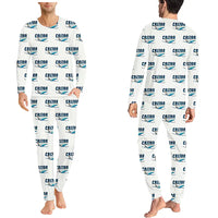 Thumbnail for Bombardier CRJ700 - Men Pajamas - Cartoon Pattern - White