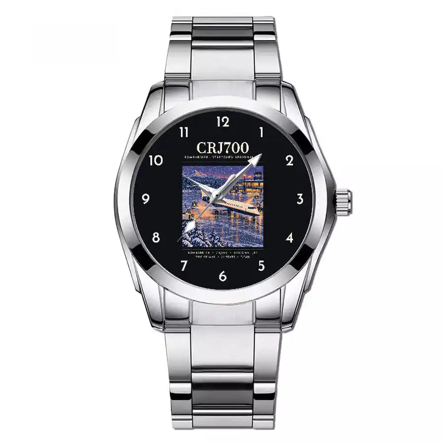 Bombardier CRJ700 - Poster - Stainless Steel Band - For Men