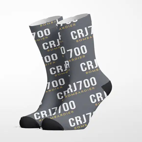 Bombardier CRJ700 - Socks - Grey