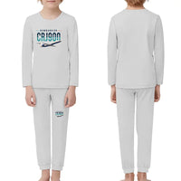 Thumbnail for Bombardier CRJ900 - Children Pajamas - Original Chest - Light Gray