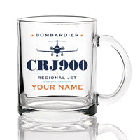 Thumbnail for Bombardier CRJ900 - Heritage + Name - Coffee & Tea Glass