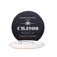 Thumbnail for Bombardier CRJ900 - Heritage + Name - Pin - Black