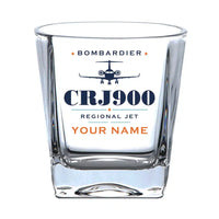 Thumbnail for Bombardier CRJ900 - Heritage + Name - Whiskey Glass