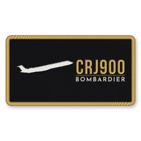 Thumbnail for Bombardier CRJ900 Patches - Rectangle - Black Gold
