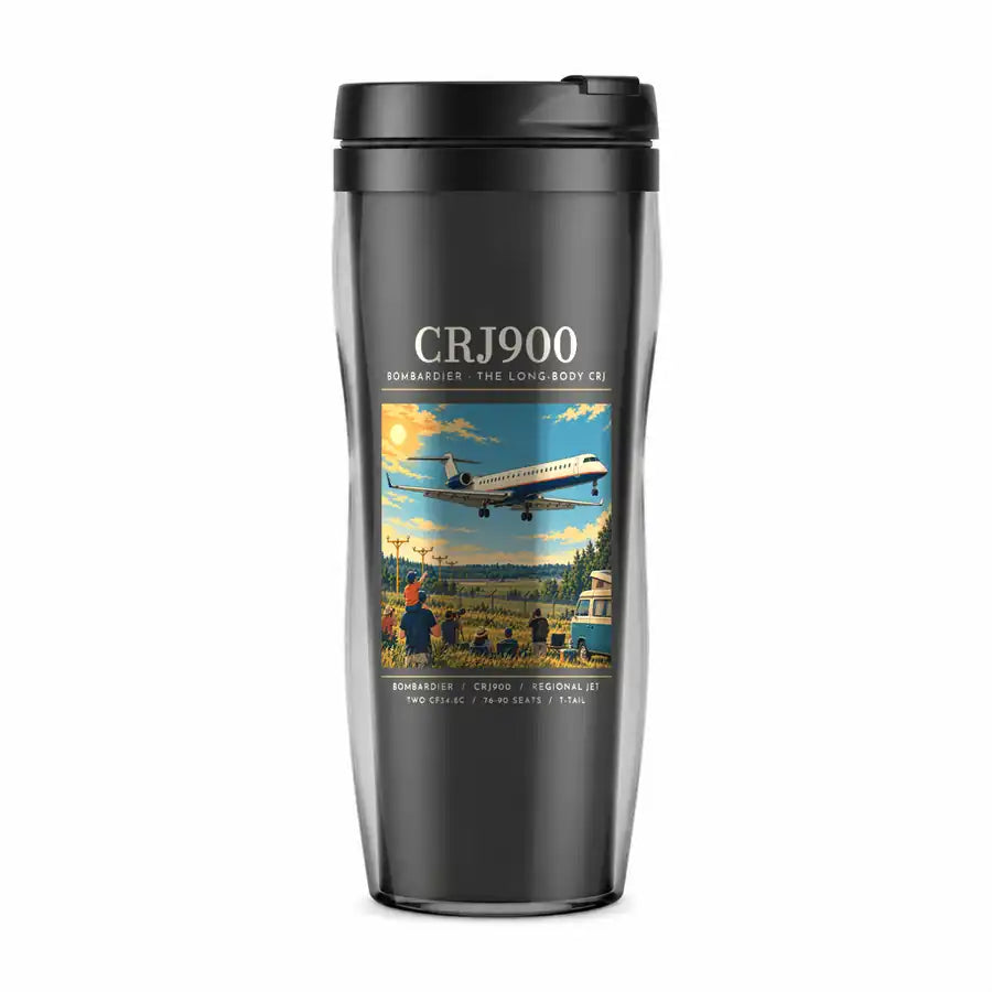 Bombardier CRJ900 - Poster - Plastic (No Holder) - Gray