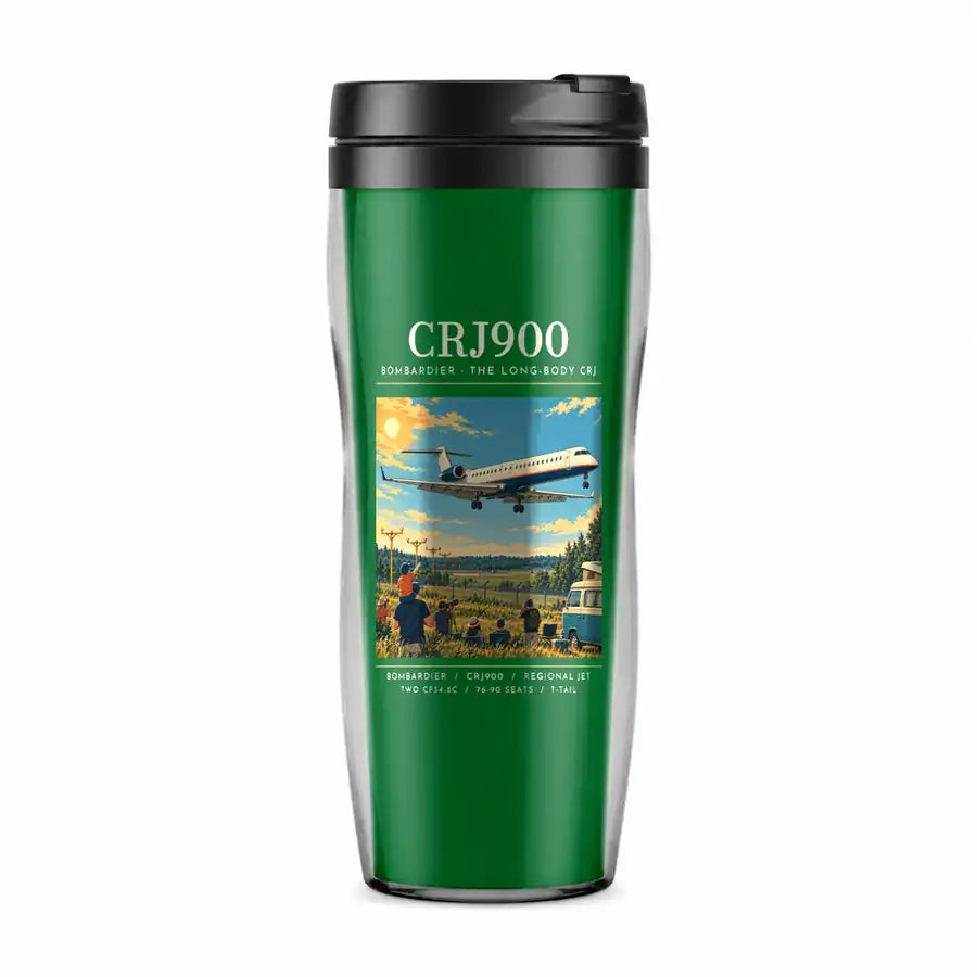 Bombardier CRJ900 - Poster - Plastic (No Holder) - Green