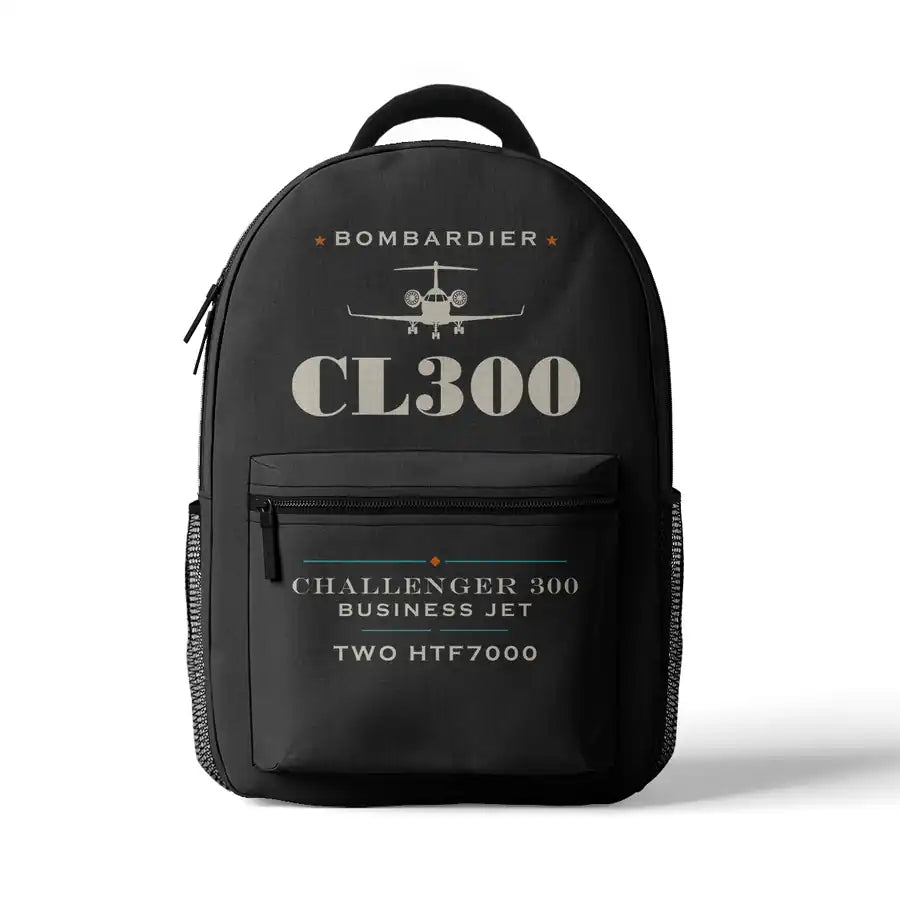 Bombardier Challenger 300 - 3D Backpack - Heritage - Gray