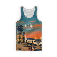 Thumbnail for Bombardier Challenger 300 3D All-Over Print Clothing - Tank Top - 3D + Name