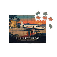 Thumbnail for Bombardier Challenger 300 - Horizontal + Text - Canvas Puzzle
