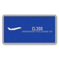 Thumbnail for Bombardier Challenger 300 Patches - Rectangle - Royal White