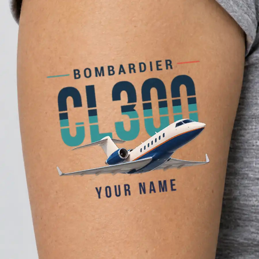 Bombardier Challenger 300 - Tattoo - Original + Name