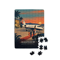 Thumbnail for Bombardier Challenger 300 - Vertical + Text - Canvas Puzzle