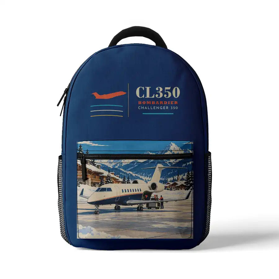 Bombardier Challenger 350 - 3D Backpack - Blue