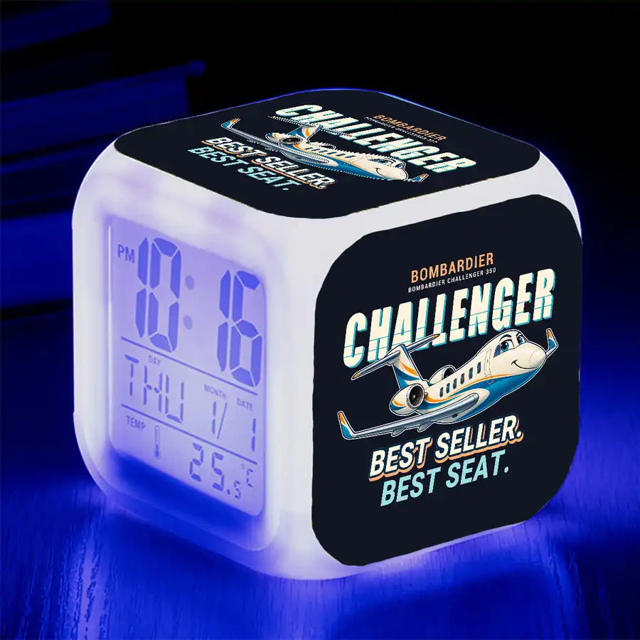 Bombardier Challenger 350 - Cartoon - Alarm Clock