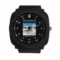Thumbnail for Bombardier Challenger 350 - Poster - Rubber Strap - Black