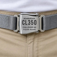 Thumbnail for Bombardier Challenger 350 - Seat Belt - Tag + Name - Gray