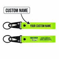 Thumbnail for Bombardier Challenger 3500 Hawk-Shaped Key Chains - Light Green - Cartoon - Personalized