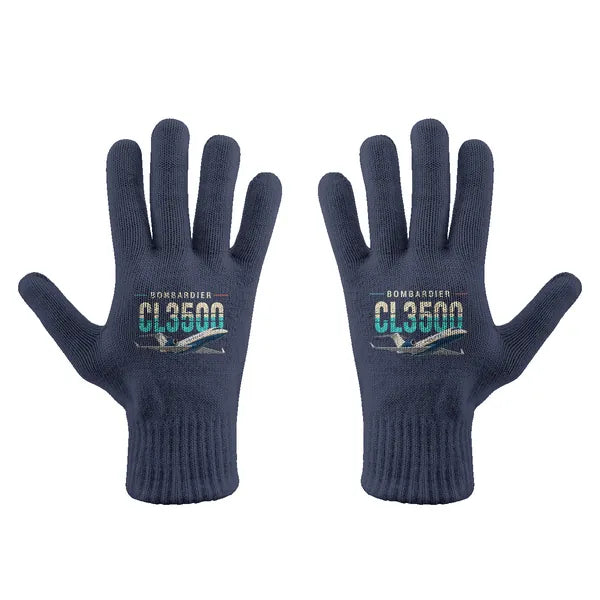 Bombardier Challenger 3500 - Gloves - Full - Original - Navy Blue