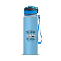 Thumbnail for Bombardier Challenger 3500 - Sports Kettle - Cartoon + Name - Light Blue