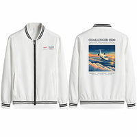 Thumbnail for Bombardier Challenger 3500 Stylish Jackets - Baseball Collar - Poster - White