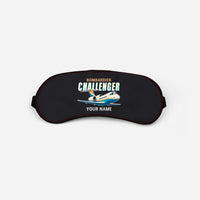 Thumbnail for Bombardier Challenger 600 - Cartoon + Name - Sleep Mask - Black