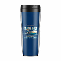 Thumbnail for Bombardier Challenger 600 - Cartoon - Plastic (No Holder) - Blue