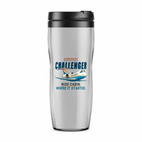 Thumbnail for Bombardier Challenger 600 - Cartoon - Plastic (No Holder) - Light Gray