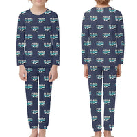 Thumbnail for Bombardier Challenger 600 - Children Pajamas - Original Pattern - Navy Blue
