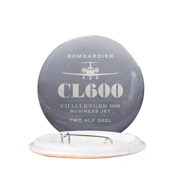 Bombardier Challenger 600 - Heritage - Pin - Gray