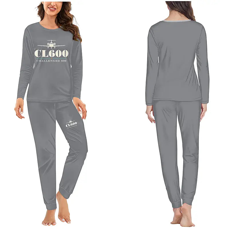 Bombardier Challenger 600 - Women Pajamas - Heritage Chest - Gray