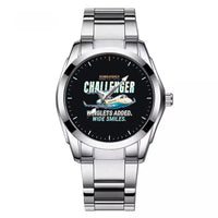 Thumbnail for Bombardier Challenger 601 - Cartoon - Stainless Steel Band - For Men