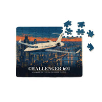 Thumbnail for Bombardier Challenger 601 - Horizontal + Text - Canvas Puzzle