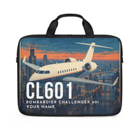 Thumbnail for Bombardier Challenger 601 - Laptop Bag + Name