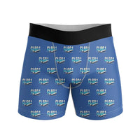 Thumbnail for Bombardier Challenger 601 - Men Boxers - Original Pattern - Blue