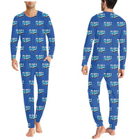 Thumbnail for Bombardier Challenger 601 - Men Pajamas - Original Pattern - Blue