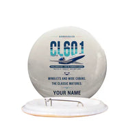 Thumbnail for Bombardier Challenger 601 - Original + Name - Pin - Beige