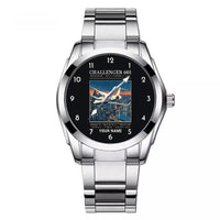 Thumbnail for Bombardier Challenger 601 - Poster + Name - Stainless Steel Band - For Men