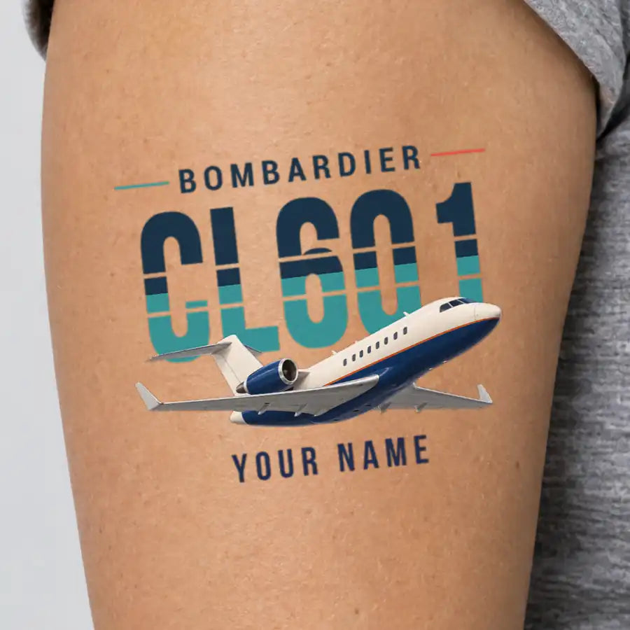 Bombardier Challenger 601 - Tattoo - Original + Name