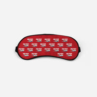 Thumbnail for Bombardier Challenger 604 - Cartoon Pattern - Sleep Mask - Red