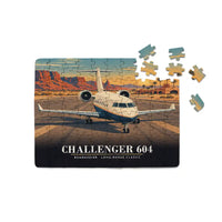 Thumbnail for Bombardier Challenger 604 - Horizontal + Text - Canvas Puzzle