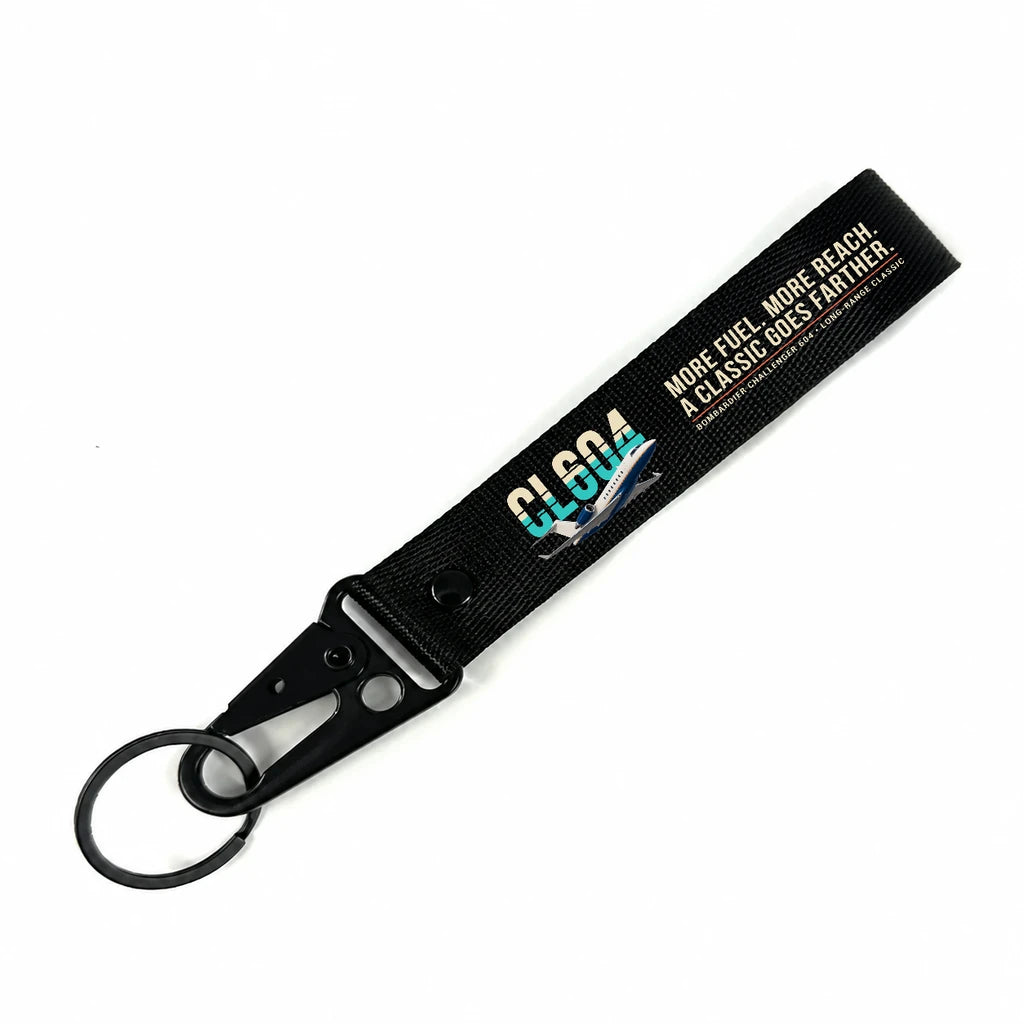Bombardier Challenger 604 Hawk-Shaped Key Chains - Black - Original