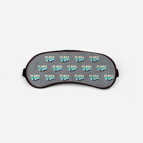 Bombardier Challenger 604 - Original Pattern - Sleep Mask - Gray