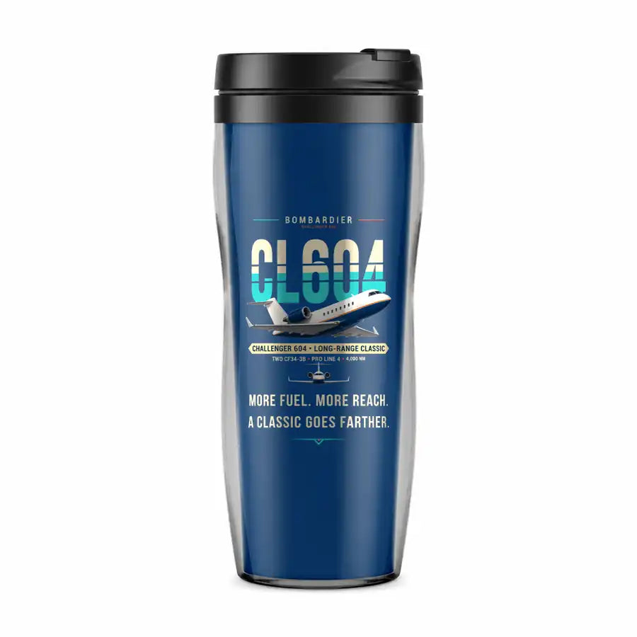 Bombardier Challenger 604 - Original - Plastic (No Holder) - Blue