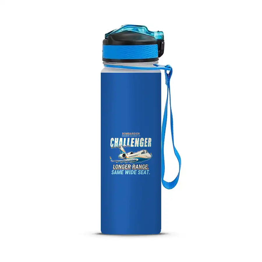 Bombardier Challenger 604 - Sports Kettle - Cartoon - Blue