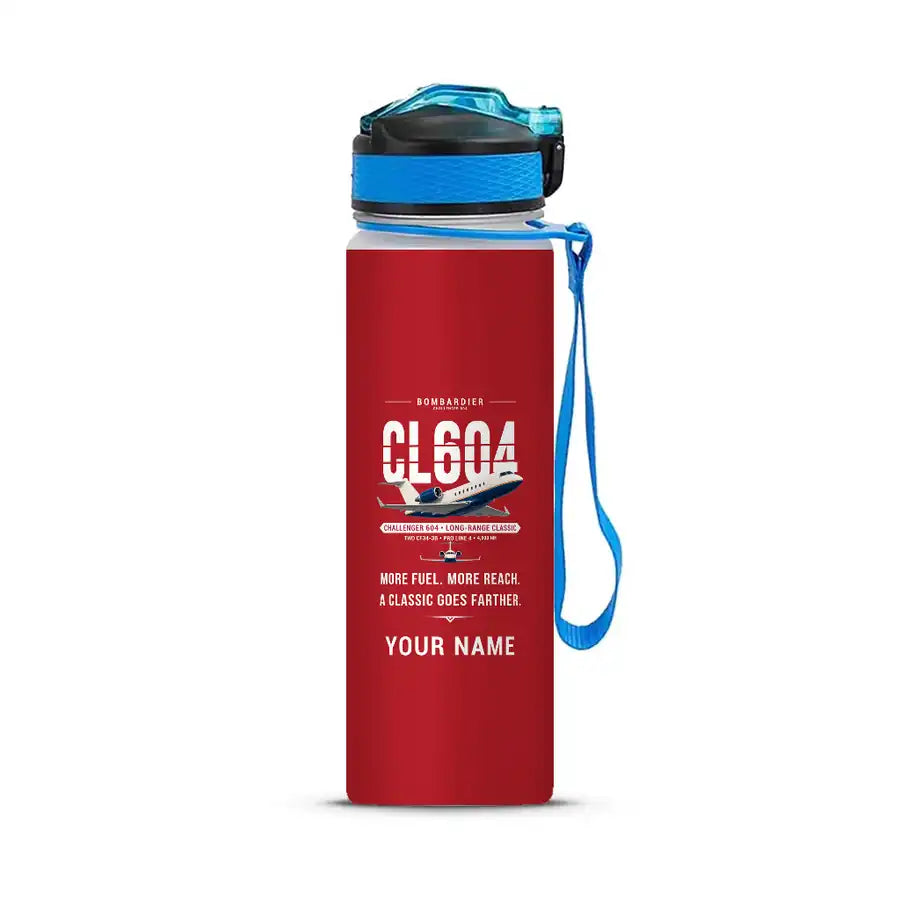 Bombardier Challenger 604 - Sports Kettle - Original + Name - Red