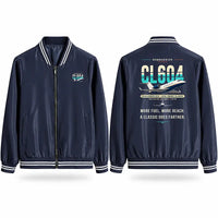 Thumbnail for Bombardier Challenger 604 Stylish Jackets - Baseball Collar - Original - Navy Blue